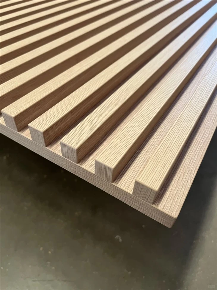 Refined Slatted Wood Grille